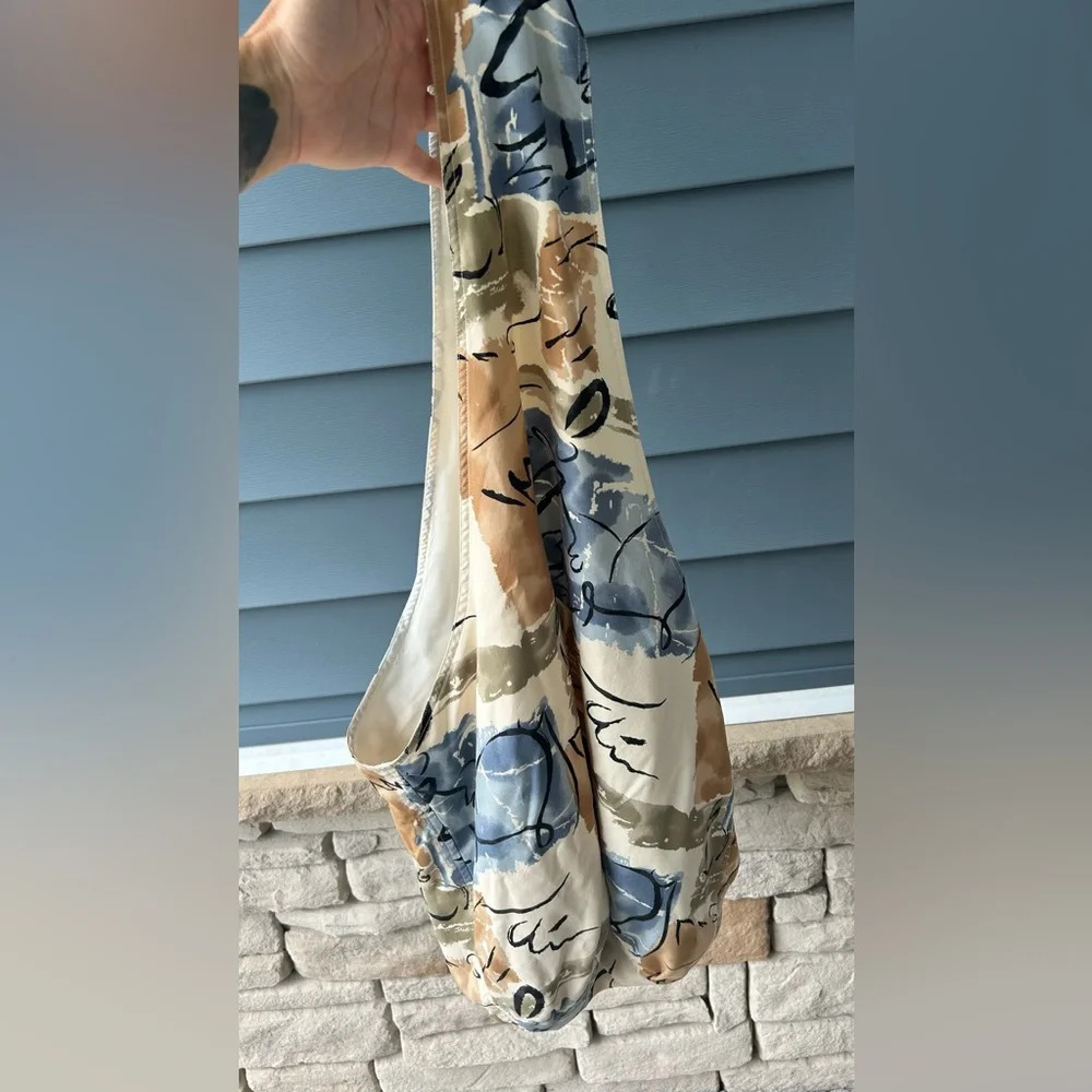 100% silk hobo shoulder bag